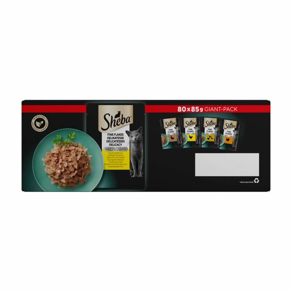 Sheba Poultry Selection, 80 x 85 grams, view 2