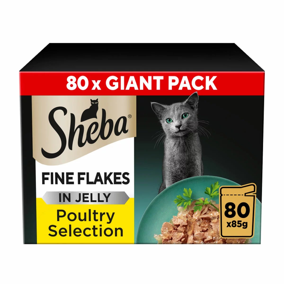 Sheba Poultry Selection, 80 x 85 grams, view 4