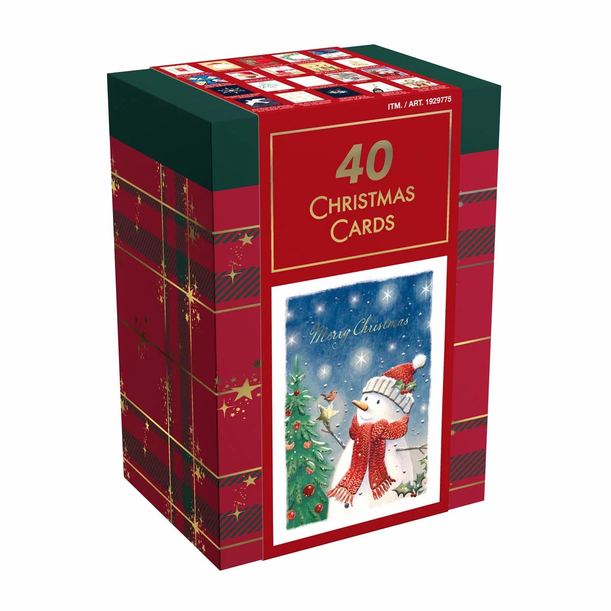 Tom Smith Premium Christmas Boxed Cards- 40 Count