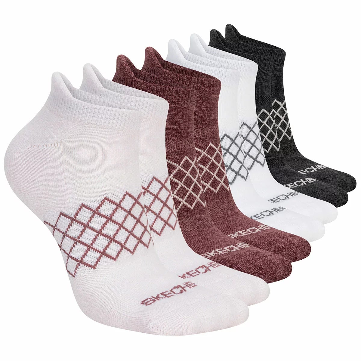 Skechers Women's No Show Sock 8 Pack, view 2