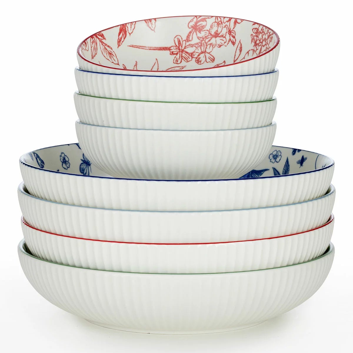 Signature Housewares Botanical Bowl Set, 8 Piece, view 5