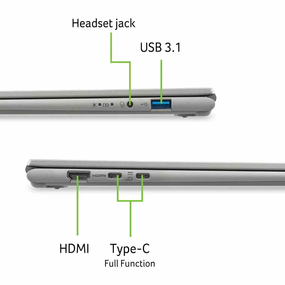 Acer Aspire Go 15, Snapdragon C, 8GB RAM, 128GB UFS, 15.6 Inch Laptop, NX.W3JEK.002, view 6