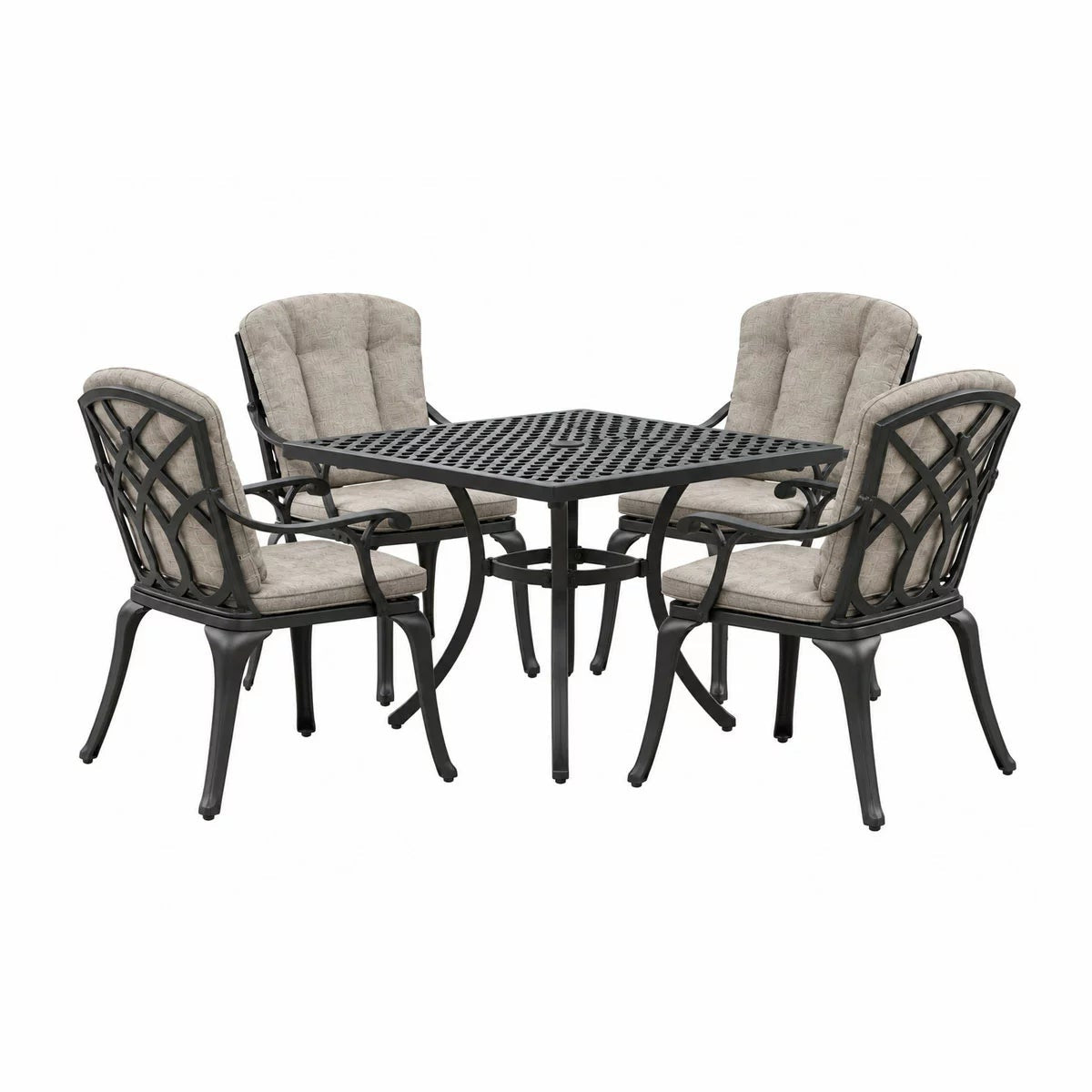 Bramblecrest Milan 5 Piece Dining Set in Black, view 6