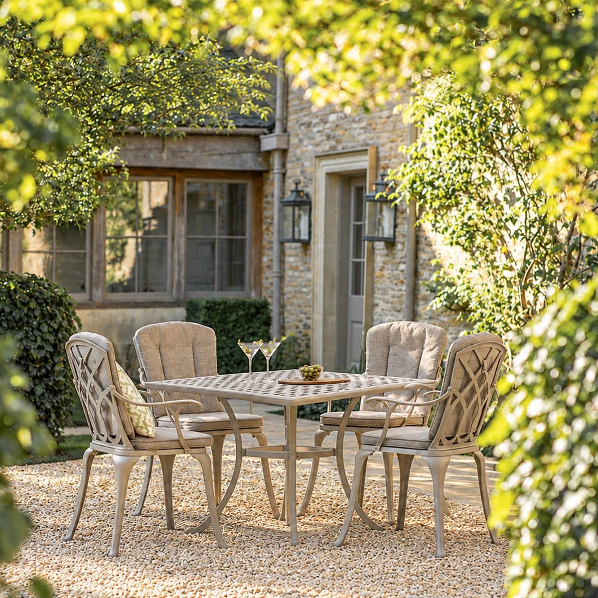 Bramblecrest Milan 5 Piece Dining Set in Stone, view 5