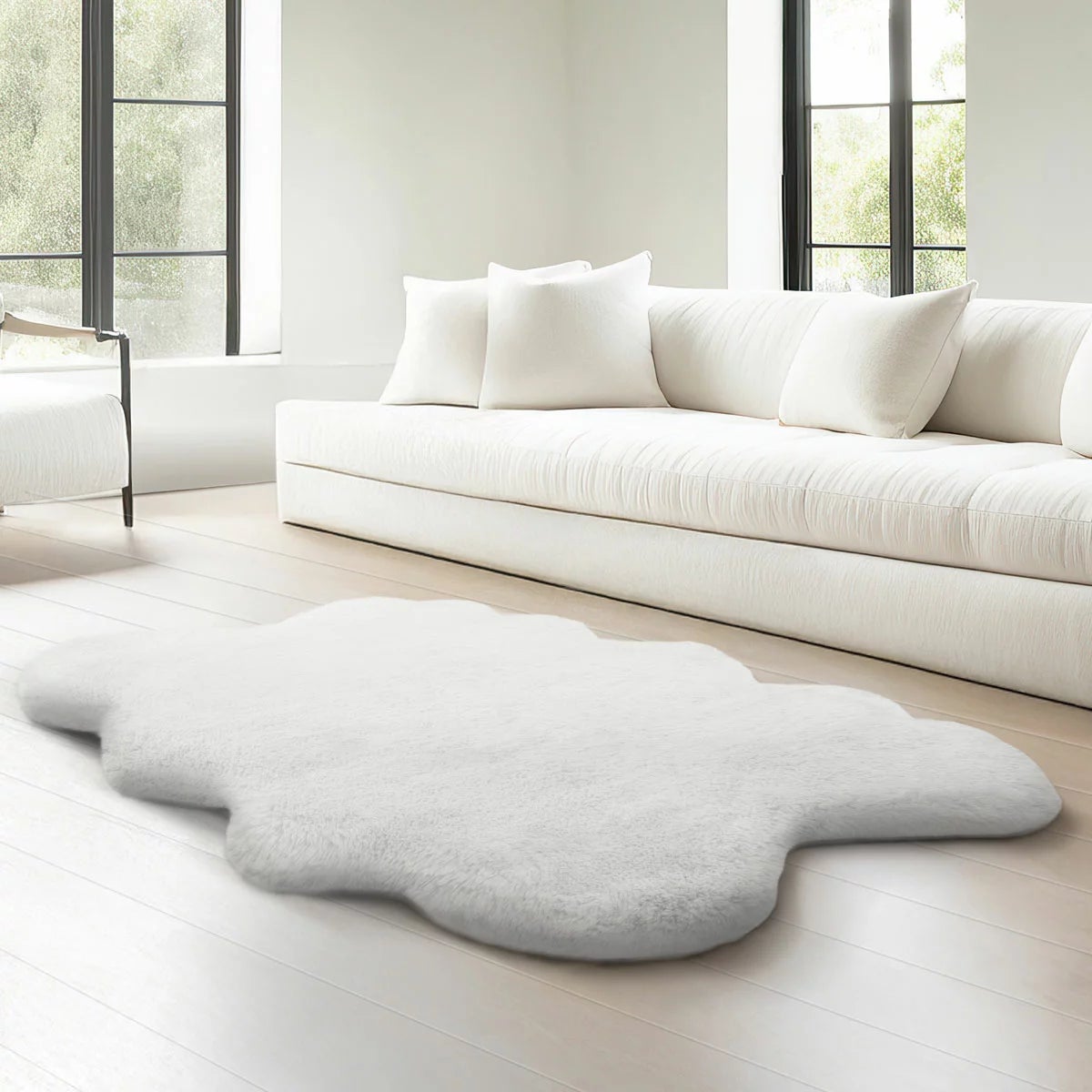 Mon Chateau Faux Fur Quad Rug, 180 x 110 cm, view 2