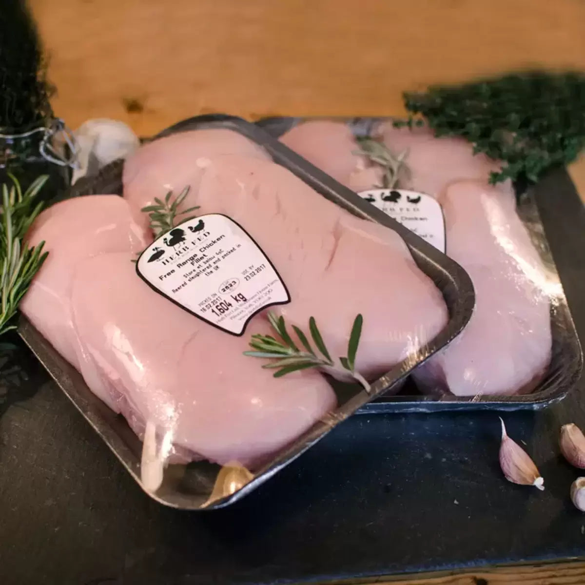 Herb Fed Free Range Skinless Chicken Breasts, 2kg (Serves 8-10 people)