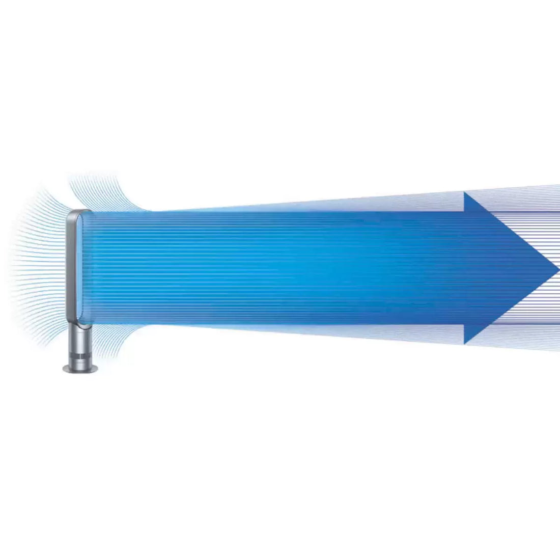 Dyson AM07 56 W 10 Speed Tower Fan - White/Silver