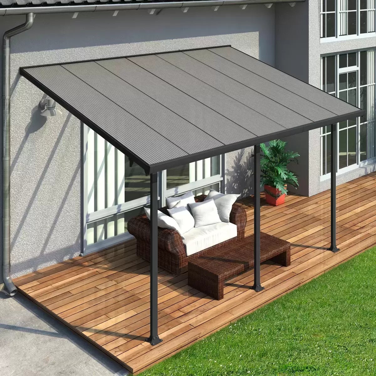 Palram Canopia Feria 3 Veranda Patio Cover, 3 x 6.10m, view 10