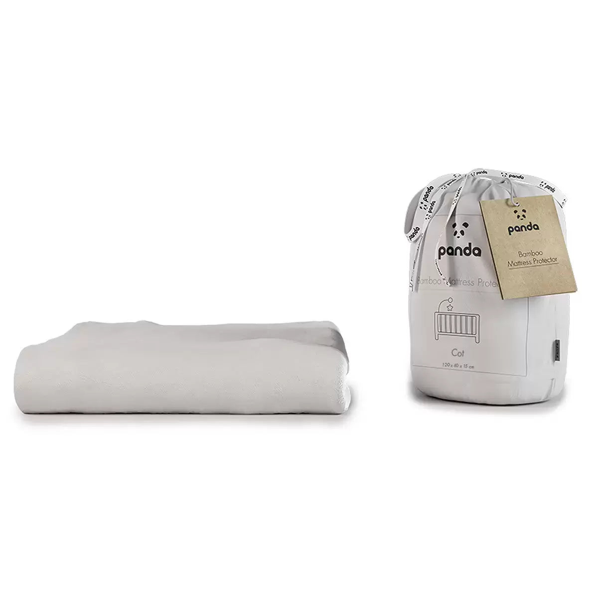 Panda Children's Bamboo Mattress Protector, in 2 Sizes