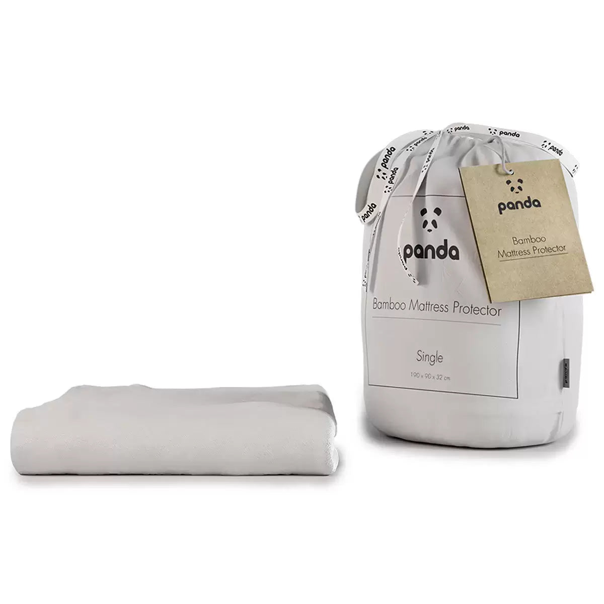 Panda Bamboo Mattress Protector, in 5 Sizes