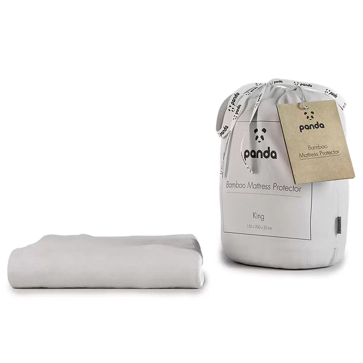 Panda Bamboo Mattress Protector, King Size