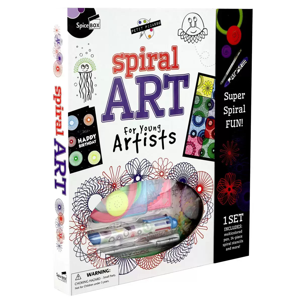 Petit Picasso Art in 3 Options: Spiral Art, Manga, & Creative Lettering