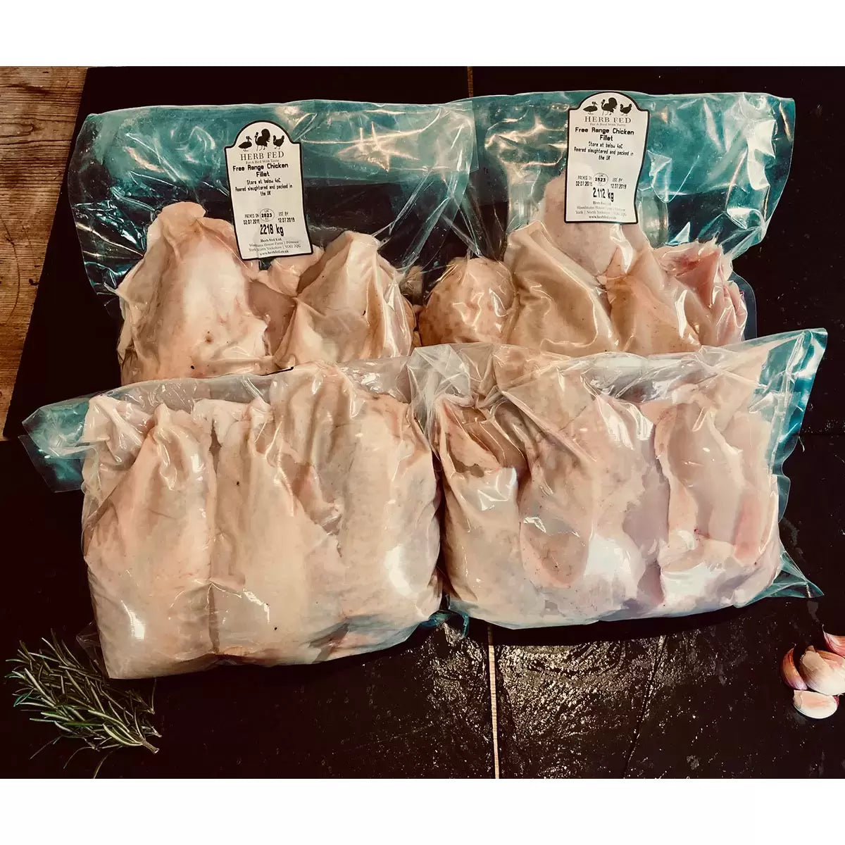 Herb Fed Free Range Skin On Chicken Breasts, 8kg (Serves 32-40 People)