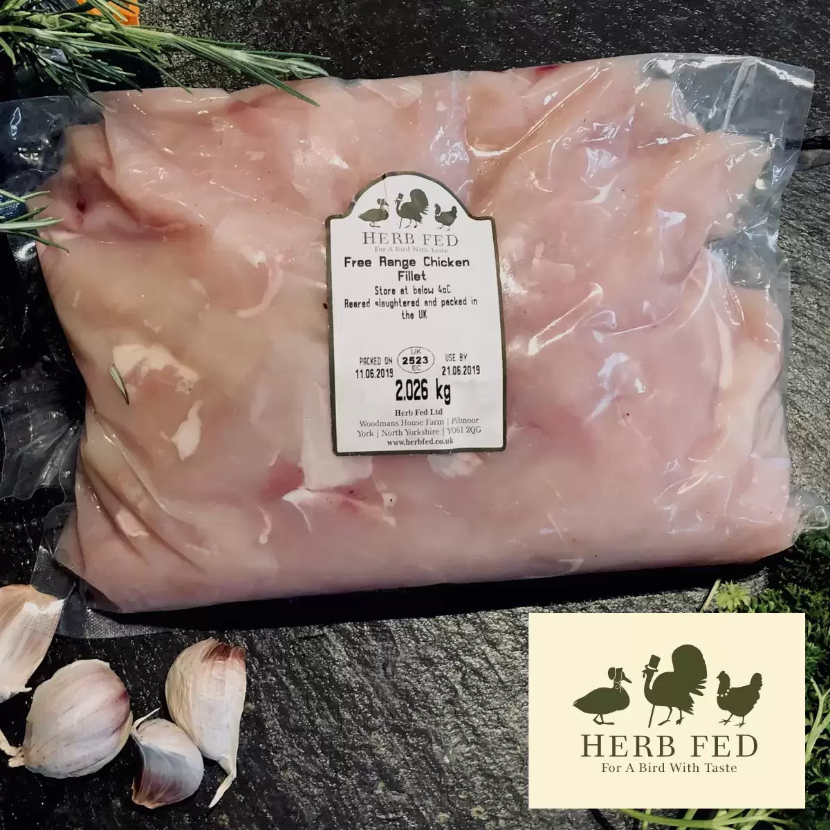Herb Fed Free Range Diced Chicken Breasts, 4kg