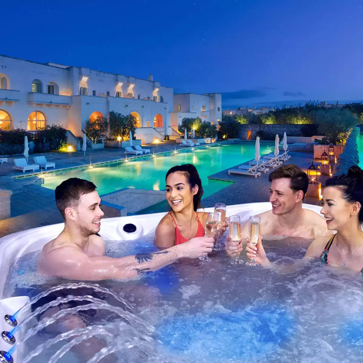 Blue Whale Spa Huntington Beach 92-Jet 5 Person Hot Tub - Delivered