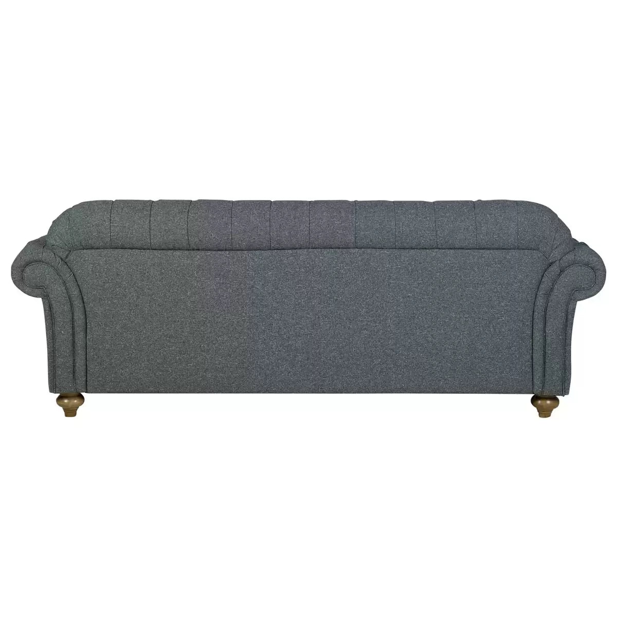 Bordeaux Button Back Blue Fabric 4 Seater Sofa