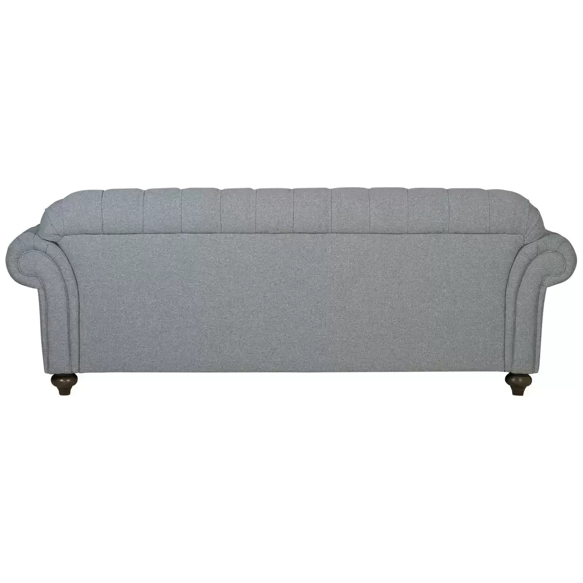Bordeaux Button Back Grey Fabric 3 Seater Sofa