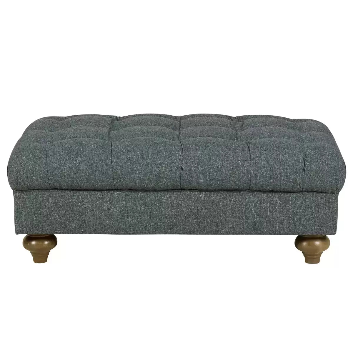 Bordeaux Fabric Footstool, Blue