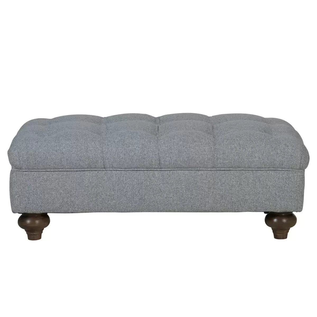 Bordeaux Fabric Footstool, Grey