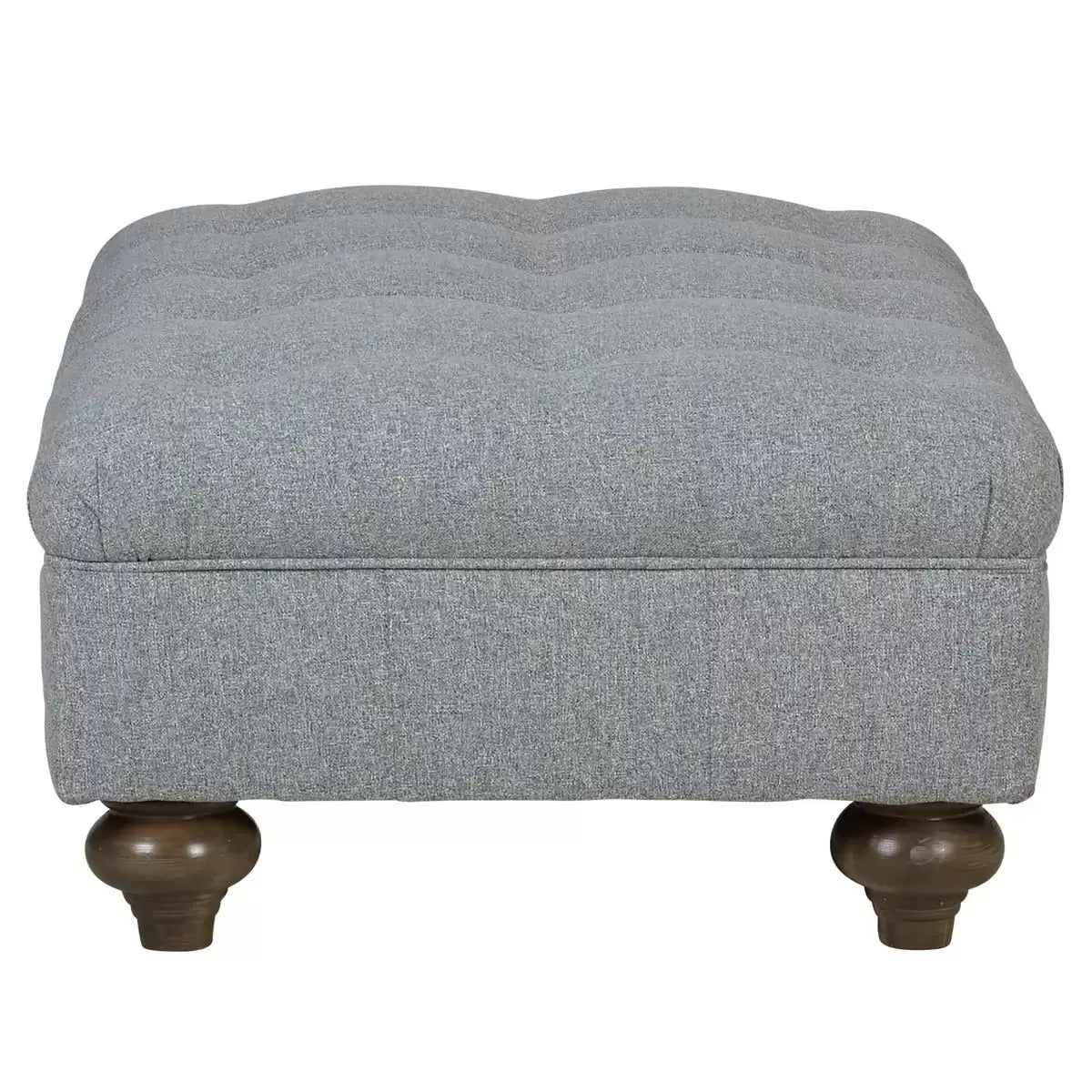 Bordeaux Fabric Footstool, Grey