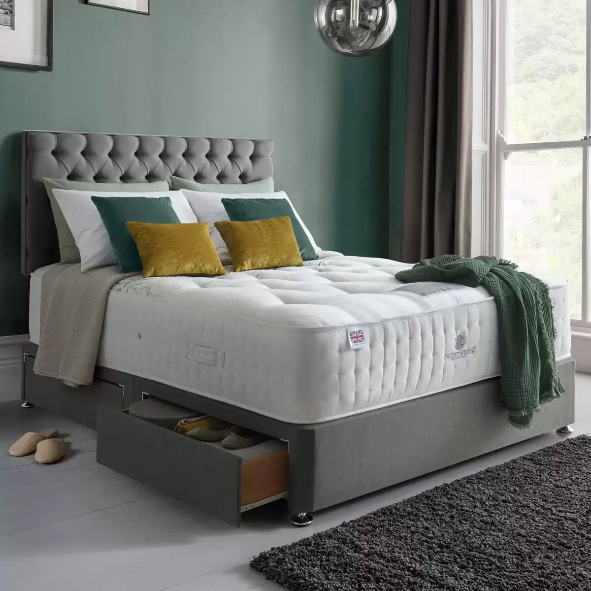 Pocket Spring Bed Company Mulberry Natural 4000 Pocket Mattress in 3 Sizes