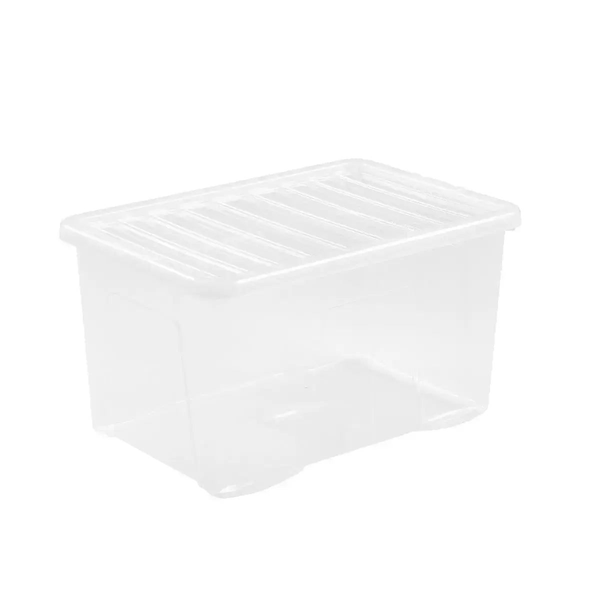 Wham 60L Crystal Clear Plastic Box and Lid
