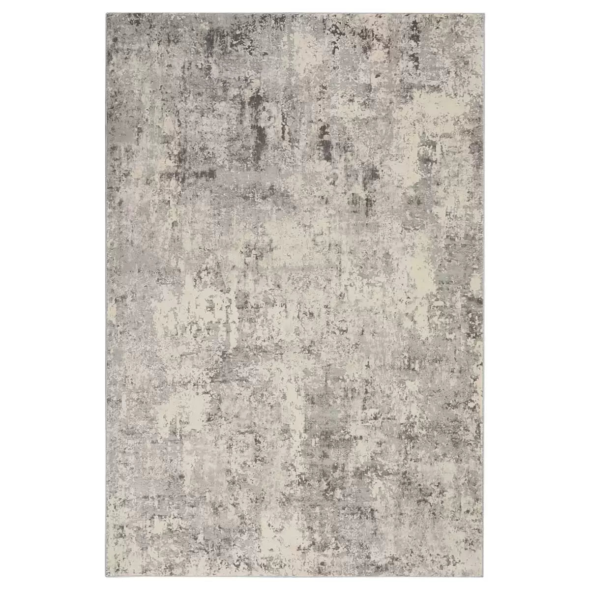Rustic Textures Mottled Grey Rug in 3 Sizes