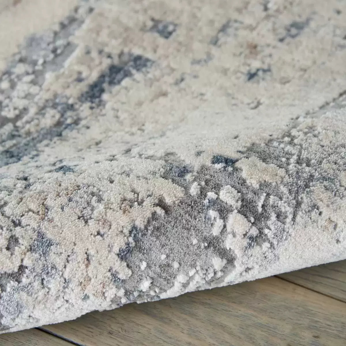 Rustic Textures Rustic Beige & Grey Rug in 3 Sizes