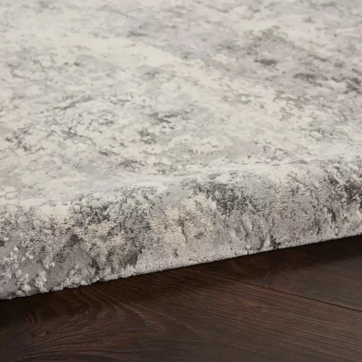 Rustic Textures Mottled Grey Rug in 3 Sizes