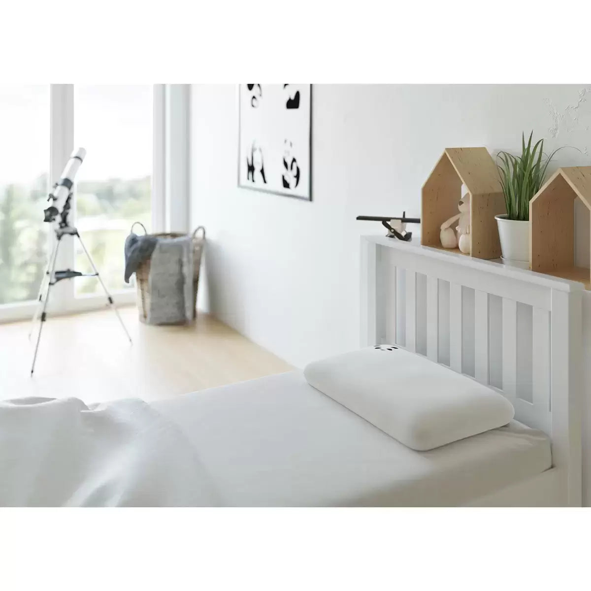 Panda Children's Memory Foam Bamboo Pillow, 4+ Years
