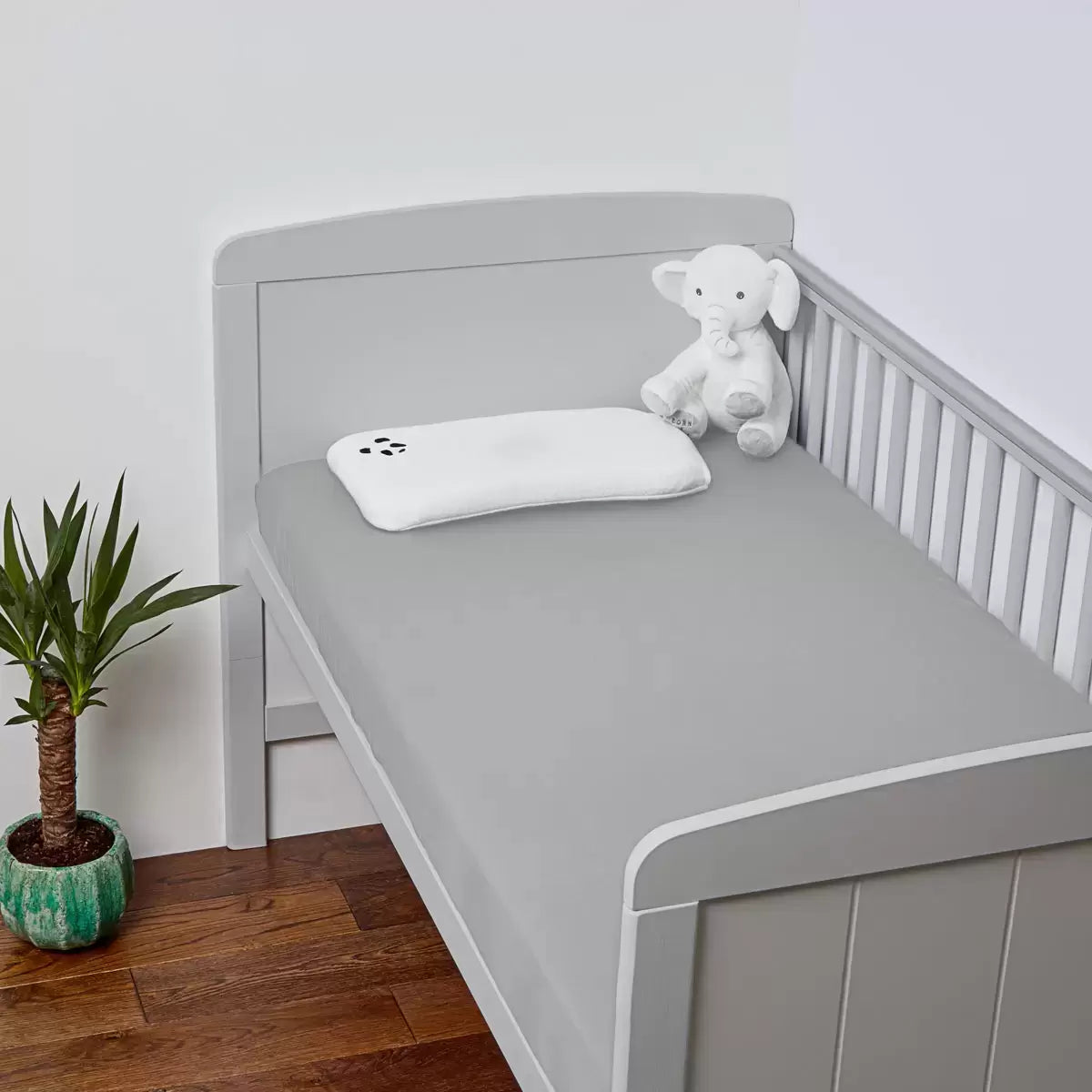 Panda 100% Bamboo Cot Bed Fitted Sheets, 2 Pack