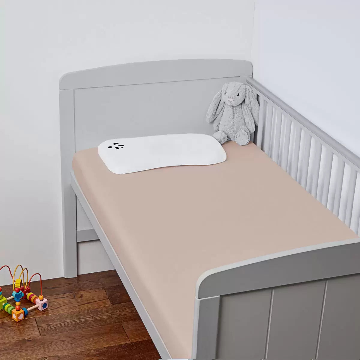 Panda 100% Bamboo Cot Size Fitted Sheets, 2 Pack