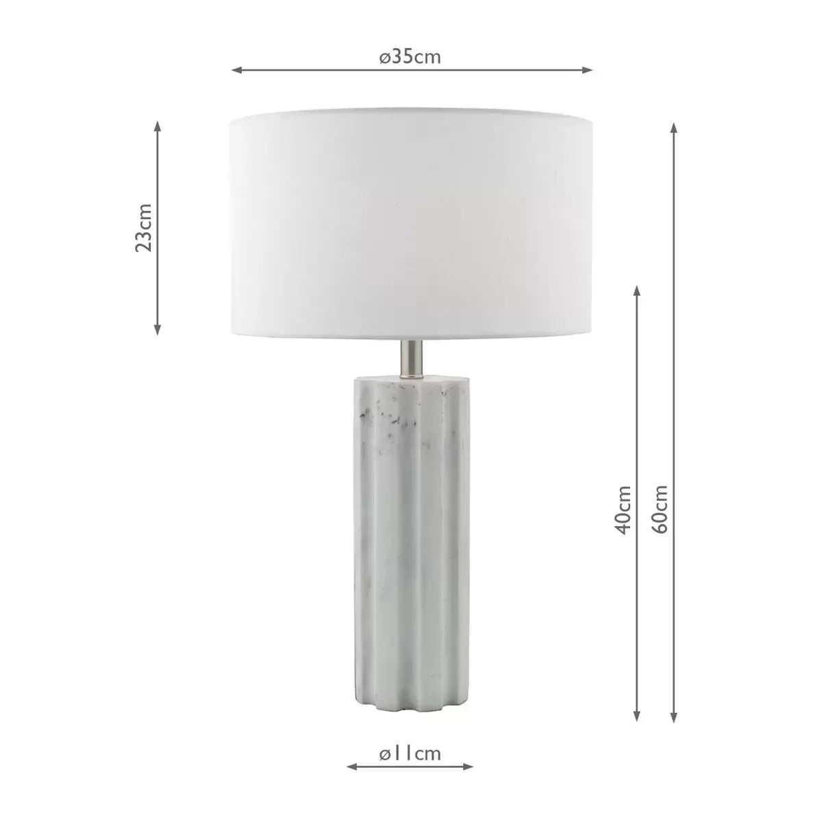 Erebus Marble Effect Table Lamp