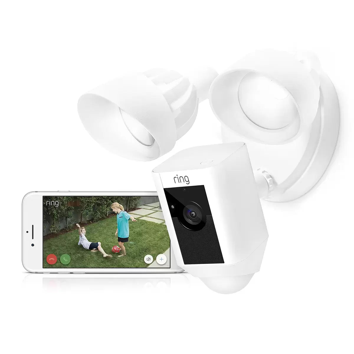Ring Hardwired Floodlight Cam Plus in White