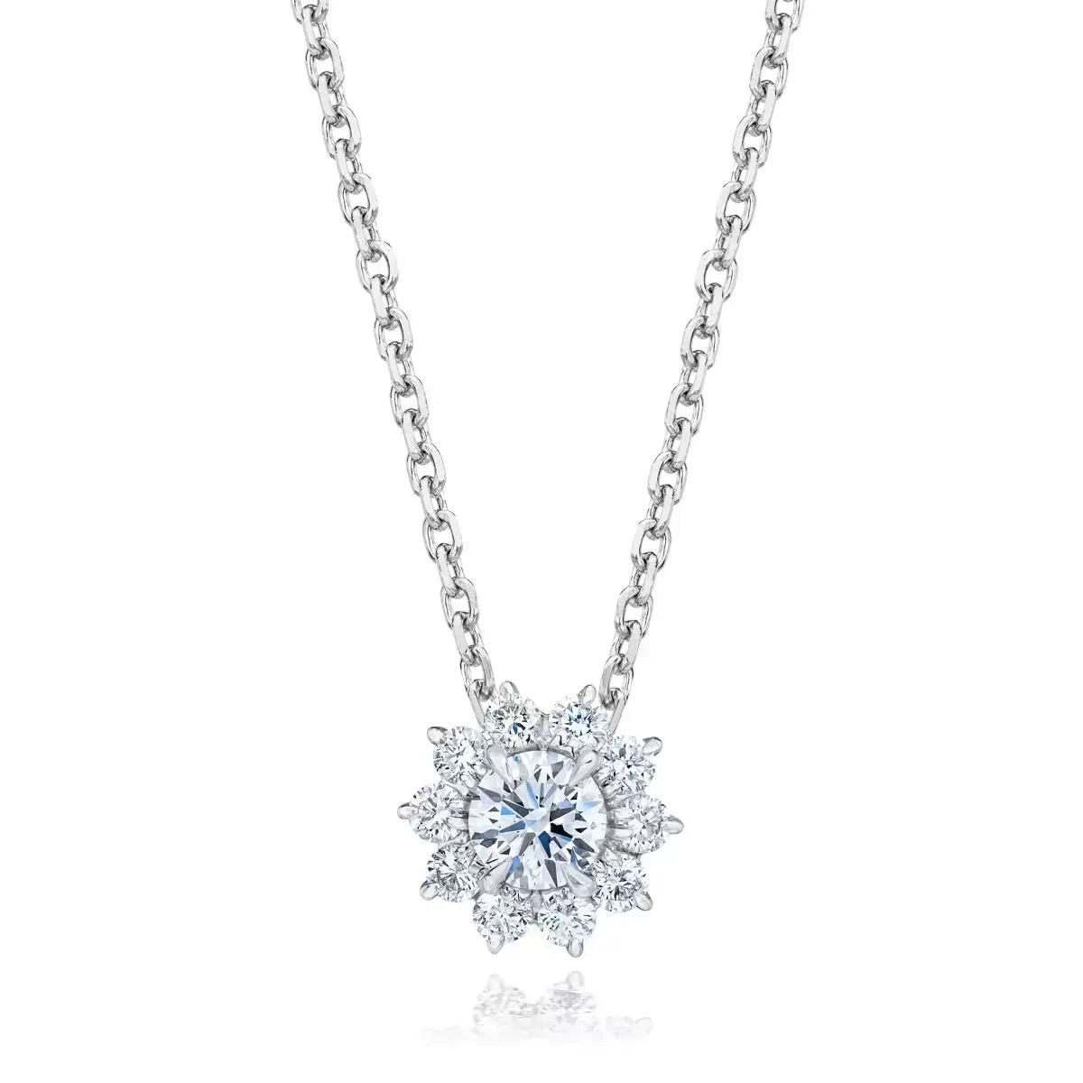 0.50ctw Round Brilliant Cut Diamond Pendant, 14ct White Gold