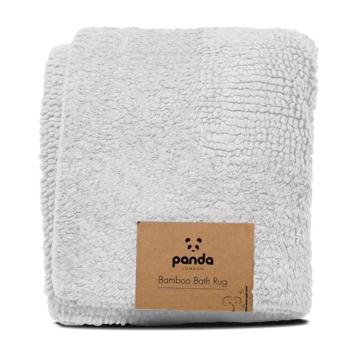Panda White Bamboo Bath Rug, 50 x 80 cm