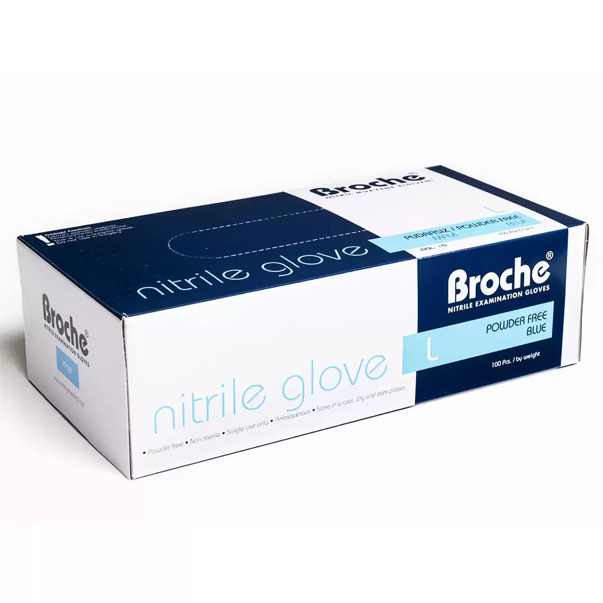 Broche Nitrile Gloves Large (Case), 10 x 100 Pack