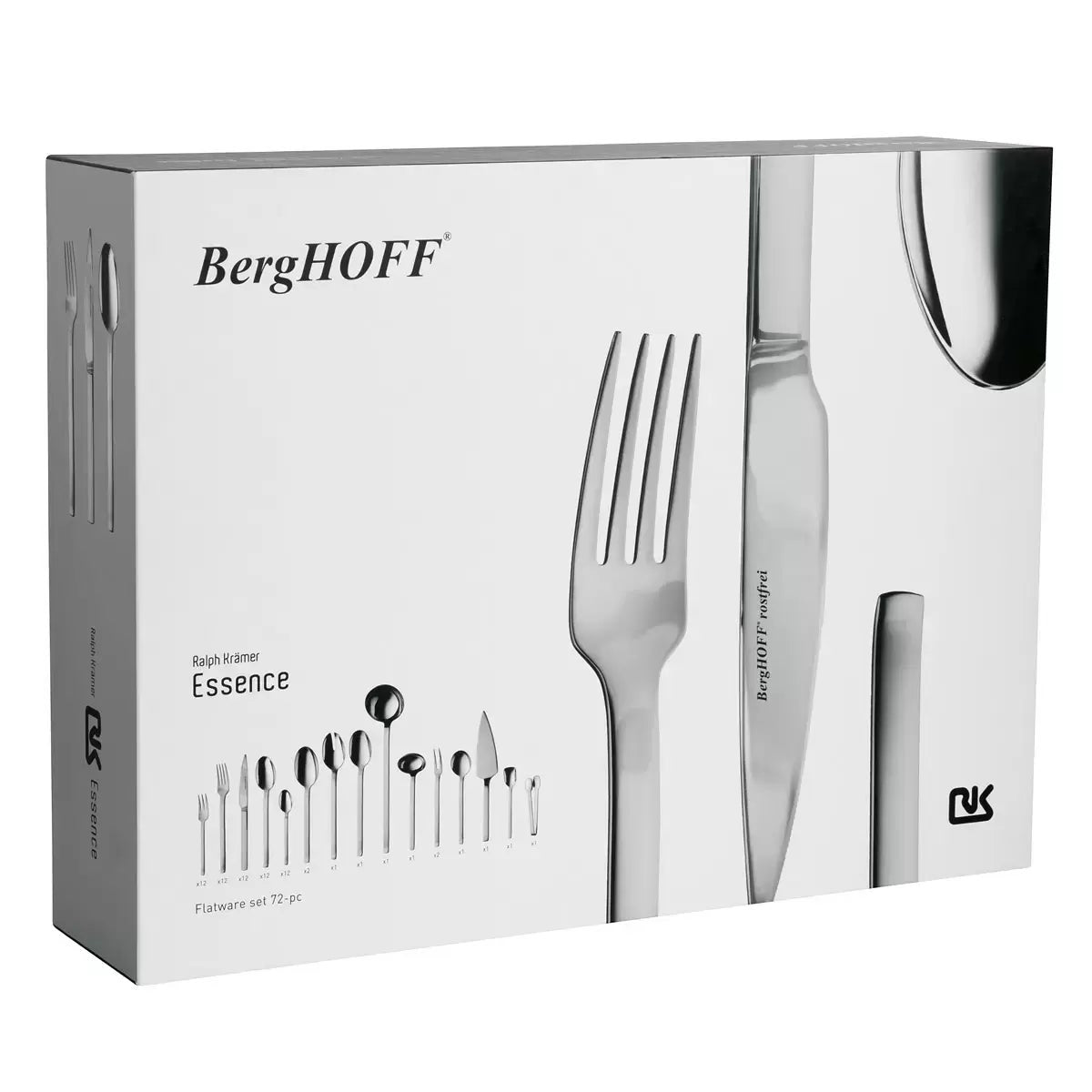 BergHOFF Essentials Essence Stainless Steel Cutlery Set, 72 Piece, view 3