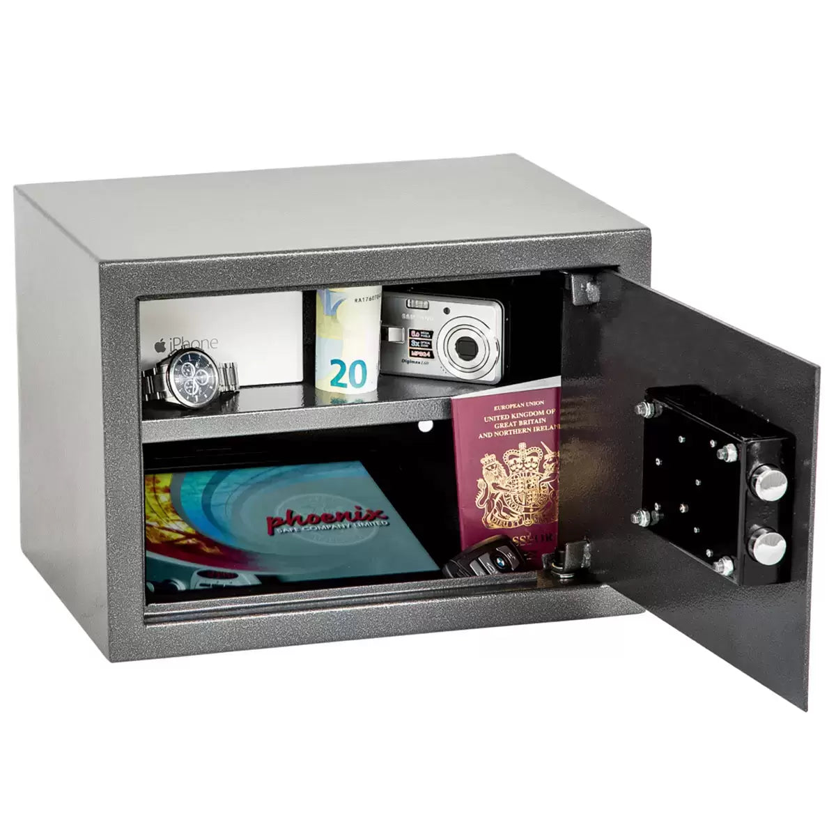 Phoenix 17 Litre Vela Home and Office SS0802K Security Safe with Key Lock