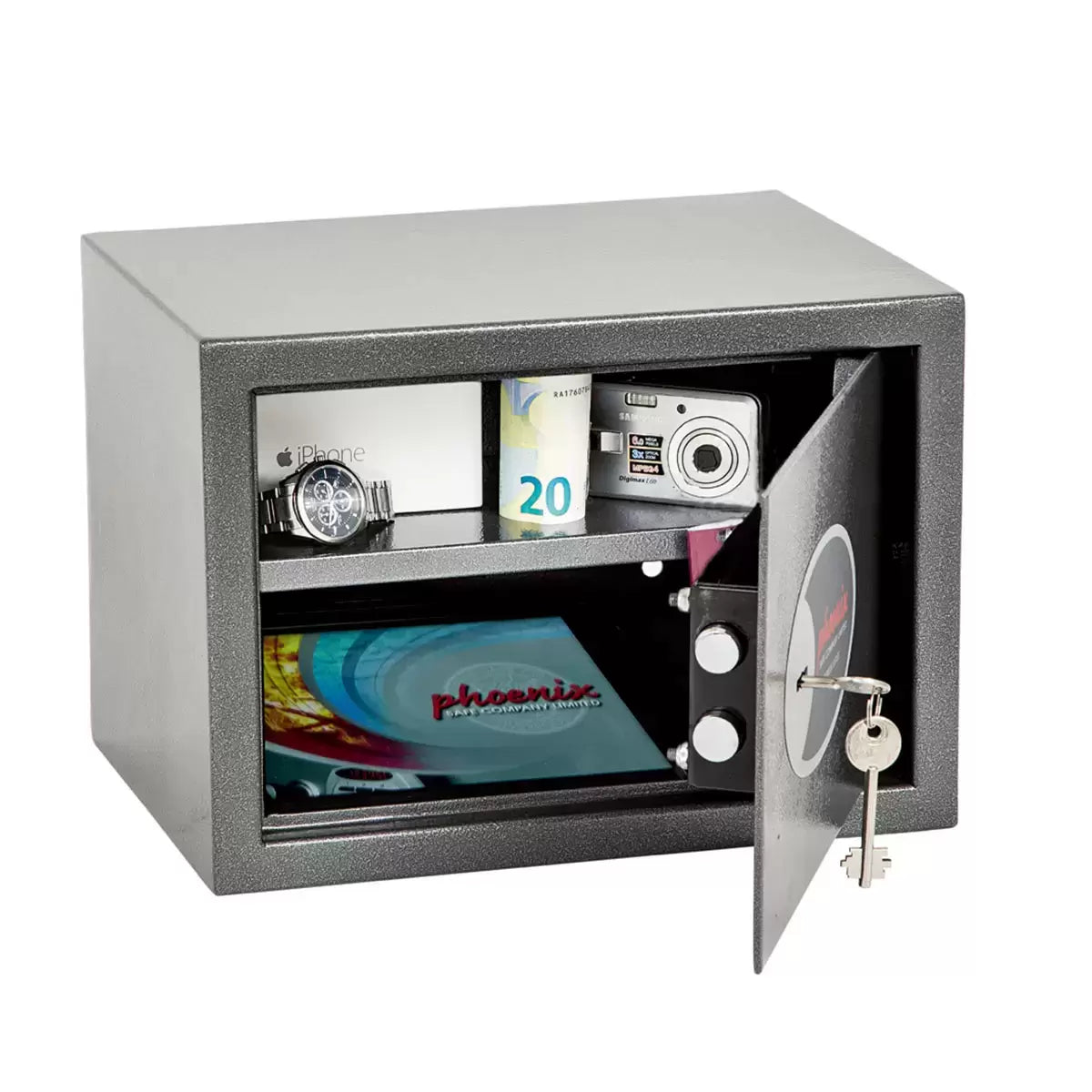 Phoenix 17 Litre Vela Home and Office SS0802K Security Safe with Key Lock