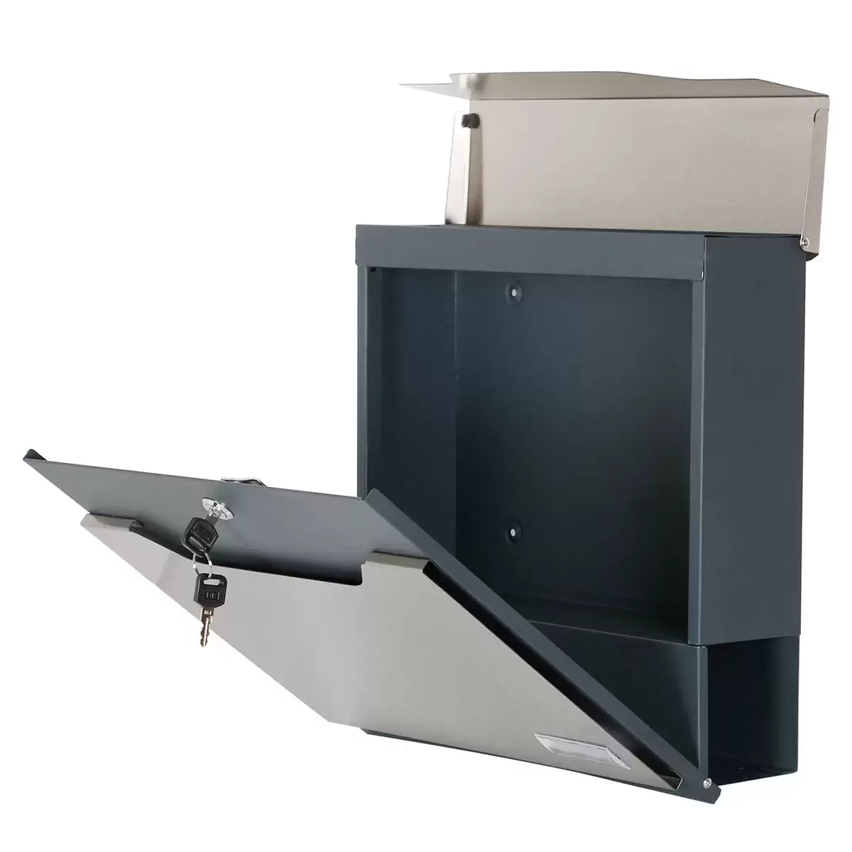 Phoenix Estilo Top Loading Letter Box MB0123KS in Stainless Steel with Key Lock