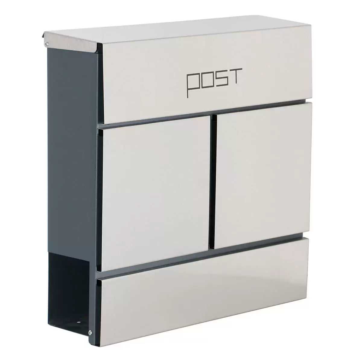 Phoenix Estilo Top Loading Letter Box MB0124KS in Stainless Steel with Key Lock