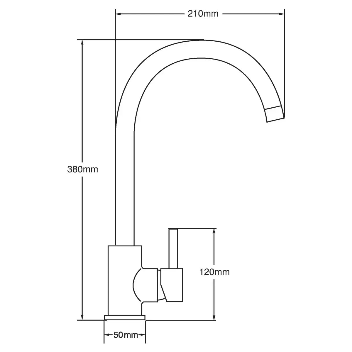 Deva Insignia Mono Kitchen Sink Mixer Tap, Model INS104