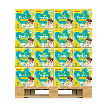 Pampers New Baby Nappies Size 2, 120 x Jumbo+ 76 Pack