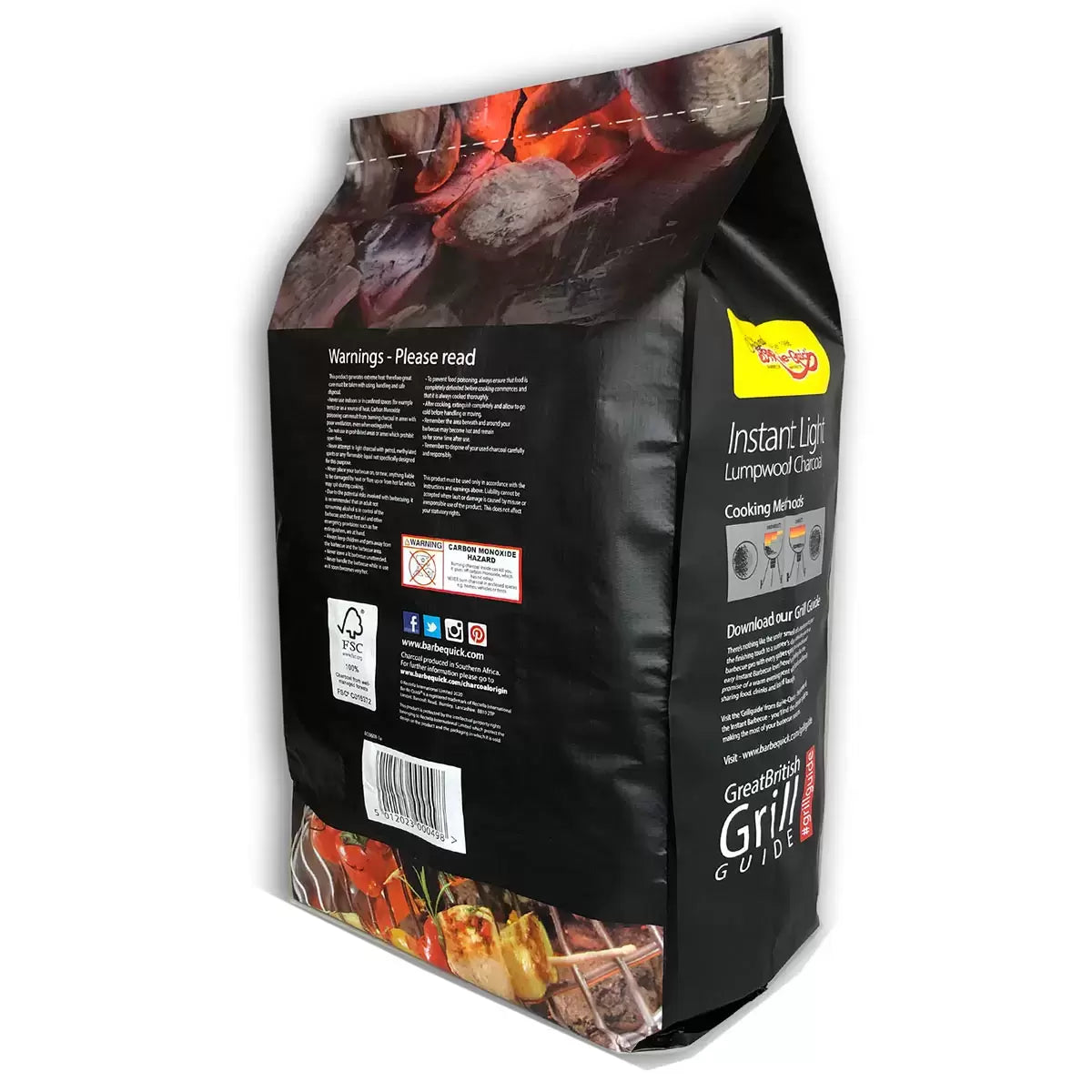 Bar-Be-Quick Instant Light Charcoal, 12 Pack