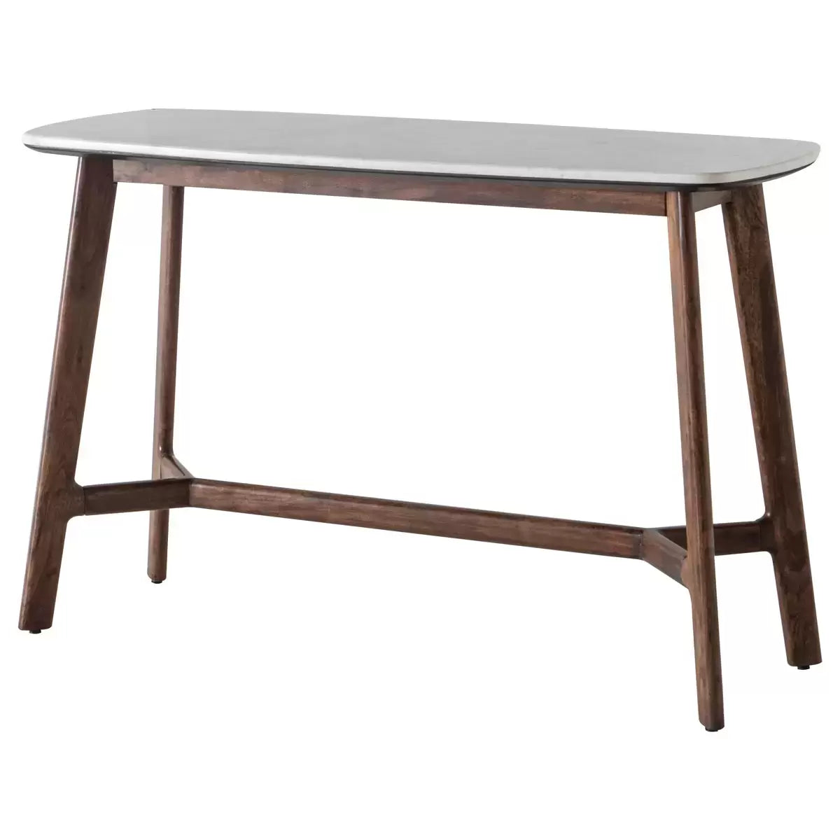 Gallery Barcelona White Marble Top Console Table