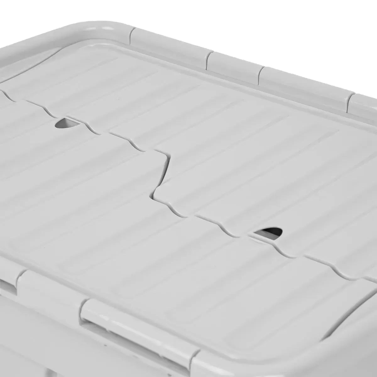 Wham 80 Litre Grey Croc Box & Lid