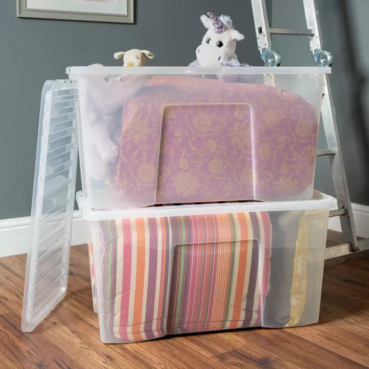 Wham 110 Litre Crystal Box & Lid