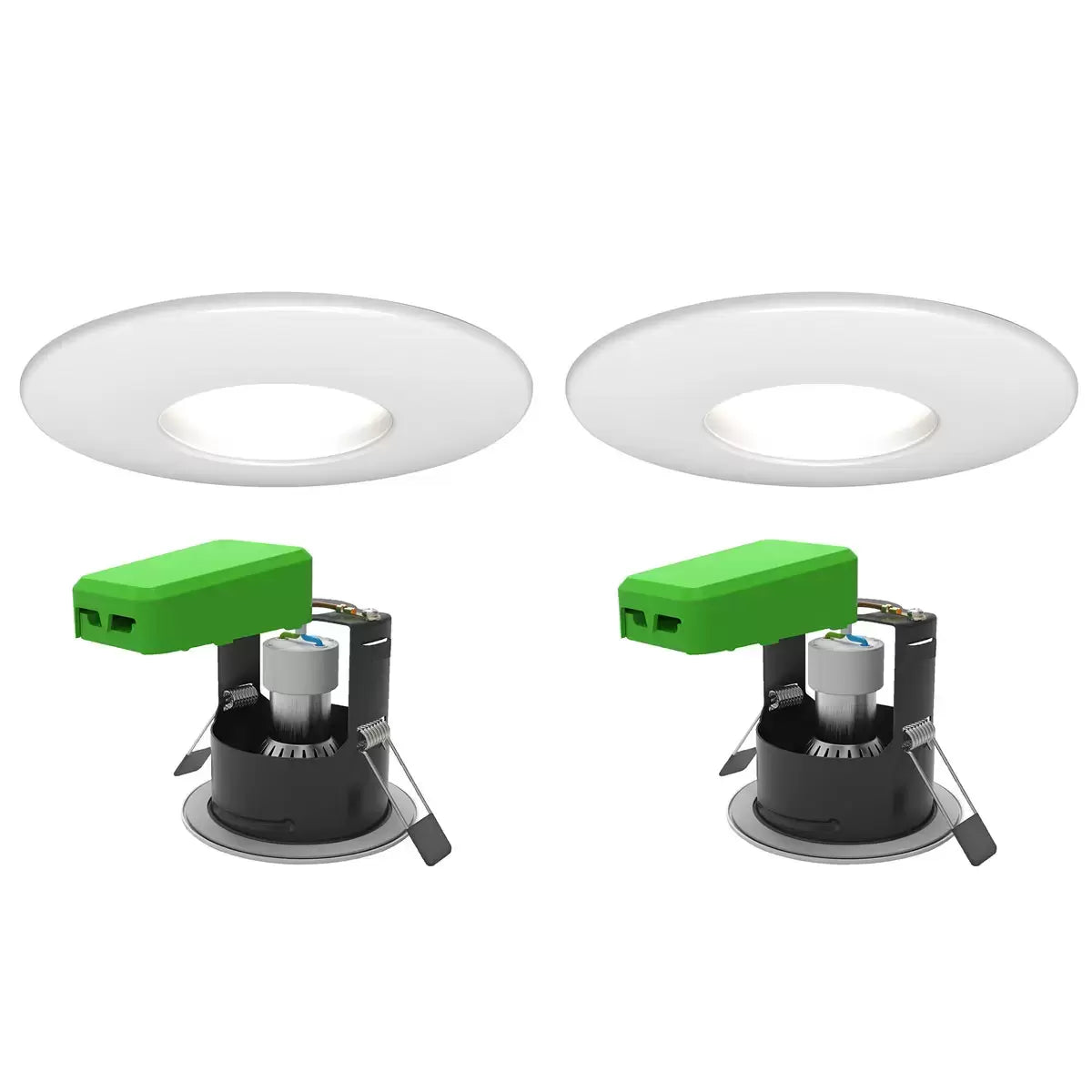 4lite WiZ Connected LED IP20 Fire Rated Downlight, Pack of 2, available in 3
