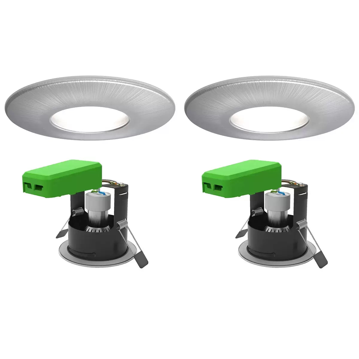 4lite WiZ Connected LED IP20 Fire Rated Downlight, Pack of 2, available in 3